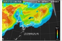 [일본發 한반도 날씨] 오후 동해안 초미세먼지 ‘한때 나쁨’… 6월 1일 오전 미세먼지 ‘제로’