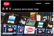 [기업분석] 얌브랜즈(Yum Brands) 세계 최대의 외식업 체인…  KFC+ 피자헛 + 타코벨+ 롱존실버스+ 윙스트리트+ A&W