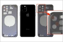 애플 차기 아이폰11 설계도 보니...정사각형 모양 트리플 카메라 구멍