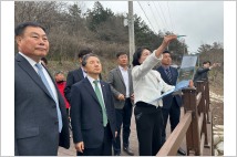 남성현 산림청장, 무안군 2025년 국고 건의사업 대상지 현장 방문