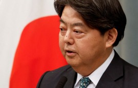 日 하야시 관방장관, 자민당 총재 출마 선언