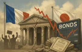 佛·日 정치 불안, 세계 국채 시장 흔들어