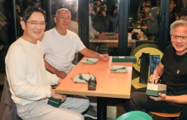 젠슨황·이재용·정의선, 강남서 '치맥 회동'