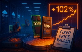 삼성, 수요 폭증에 DDR5 고정가 책정 중단