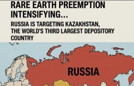 러, 세계 3위 희토류 매장국 카자흐스탄 노려