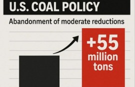 美, 트럼프 정책으로 석탄 소비 5500만t 급증