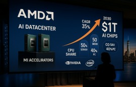 AMD "2030년 AI 칩 시장, 1조 달러 규모"