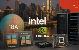 인텔, 中서 '엔비디아 동맹·18A 칩렛' 승부수