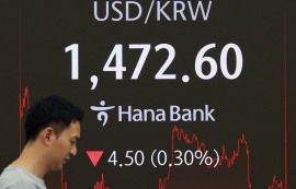 환율, 美 금리인하 기대에↓1472.4원 마감