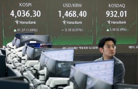 코스피, 4030선 '안착'...코스닥, 6일째 상승