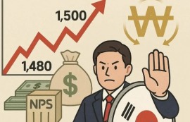 환율 1500원 근접 위기, 국민연금 '긴급 방어'