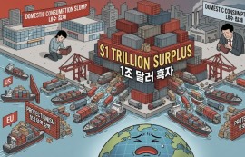 中 1조달러 무역흑자, 세계 경제 '디플레 공습'