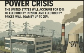 美 AI 데이터센터, 2030년 전력 10% 돌파