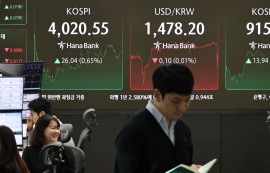 코스피, 4020선 회복...코스닥, 1.5%대 상승