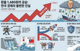 환율 1480원 공습, 韓 경제 ‘불편한 진실’