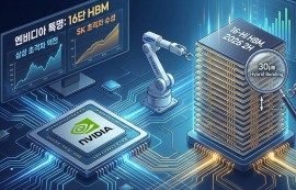 엔비디아, 내년 하반기 16단 HBM 공급 요청