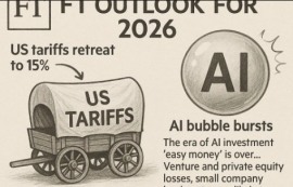 "美 관세 15%로 후퇴하고 AI 거품 꺼질 것"
