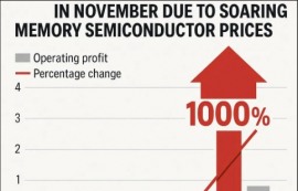 메모리값 급등에 모듈 업체 영업익 1000%↑