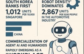 韓 '로봇 밀도', 노동자 1만명당 1012대 '1위'