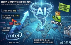 SK하이닉스, 인텔 꺾고 글로벌 3위에 등극