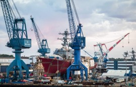 美 해군, 조선소 인력 '25만 명' 대거 수혈