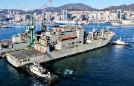 HJ중공업, 美 해군 함정 MRO시장 본격 진출