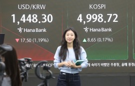 환율, 엔화 초강세에 25원 넘게↓1440.6원