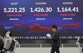 코스피, 0.98% 상승한 5221.25 '사상 최고'
