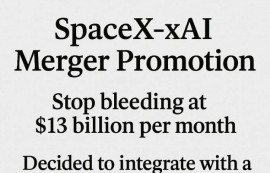 머스크 "스페이스X·xAI 합병 추진" 공식화