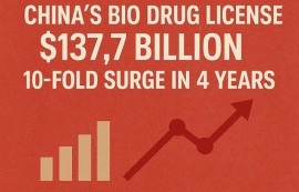 中 바이오, 신약 라이선스 4년새 10배 급증