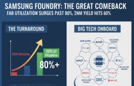 삼성 파운드리, 1년 만에 가동률 80% 돌파