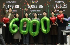 코스피, 1.91% 상승...사상 첫 6000선 돌파