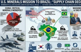 美, 中 광물 독점 견제 위해 브라질 방문