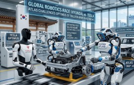 현대차 ‘아틀라스’, 테슬라 ‘옵티머스’ 위협