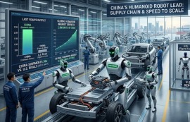 中 휴머노이드, 공급망으로 북미·유럽 공습