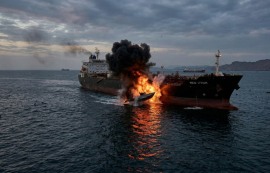 이란, 자체 자살 드론 보트로 유조선 첫 격파