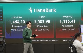 코스피, 9.6%↑5580선 회복...코스닥 14.1%↑