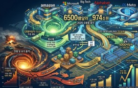 “빅테크, AI 자본 지출 974조 원...멈추지 않아”