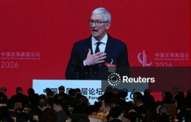 쿡 애플 CEO, 中 규제 압박 속에도 협력 강조