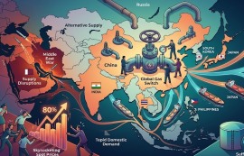 中, LNG '소비' 대신 '중개'로 공급망 장악