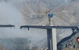 이란 핵심동맥 'B1 교량', 美 공습에 초토화