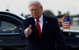 트럼프, 호르무즈 해역 이란 항구 봉쇄 선언