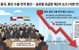 中, 5월부터 ‘화학공업의 쌀’ 황산 수출 중단