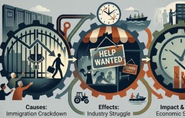 美, 이민 봉쇄에 AI·서비스업 '올스톱' 위기