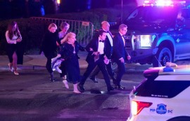 트럼프, 백악관 특파원 만찬 도중 총격 대피