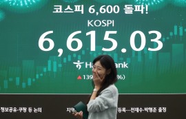 코스피, 6600 돌파...한국 증시, 새 역사 쓰다