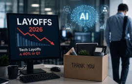 美 기술업계, AI 확산 여파로 해고 40% 증가