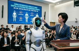 中, 세계 최초로 로봇 '디지털 주민증' 도입