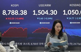 '5조 달러' 한국 증시, 인도 제치고 세계 6위