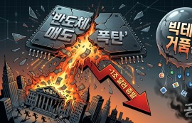 반도체 매도세에 美 증시 시총 1조달러 증발
